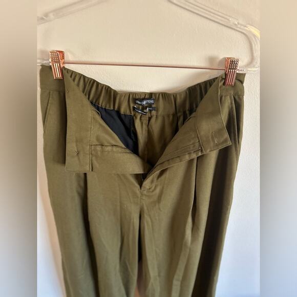 Urban Outfitters Olive Wide Leg Trouser Women's Large - Picture 5 of 7